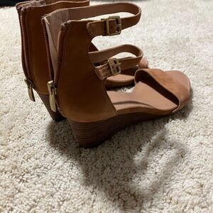 Franco Sarto Tan Wedge Sandals